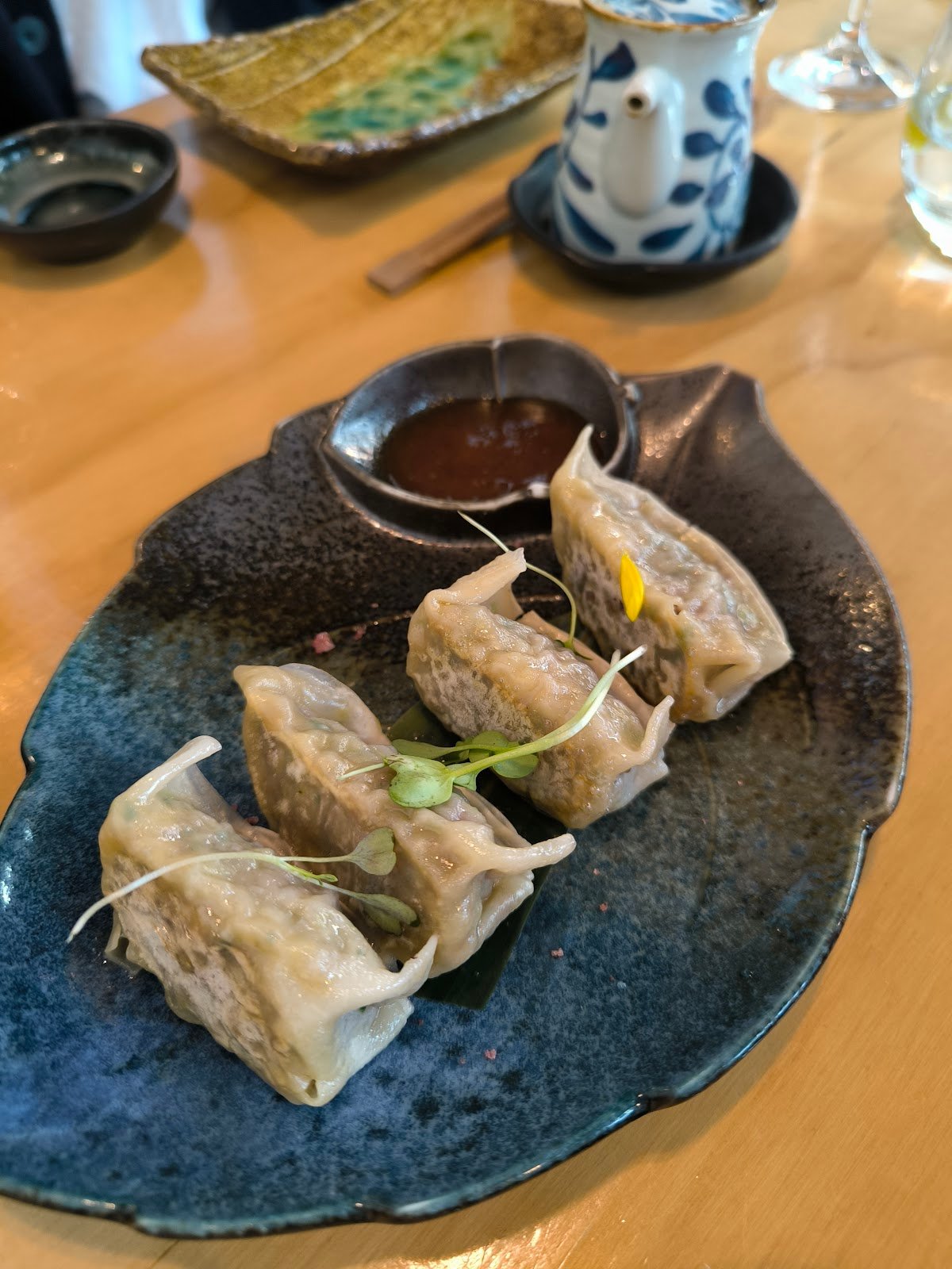 gyozas with wagyu oxtail