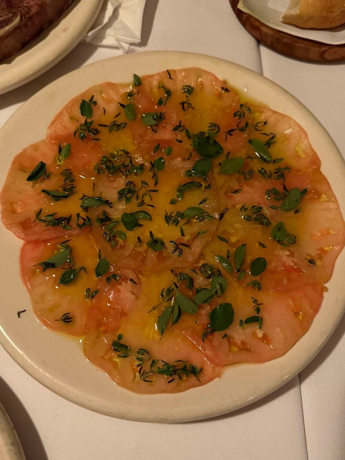 Tomato carpaccio