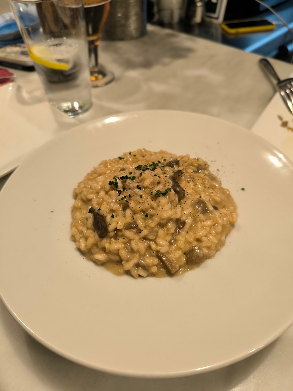 mushroom risotto
