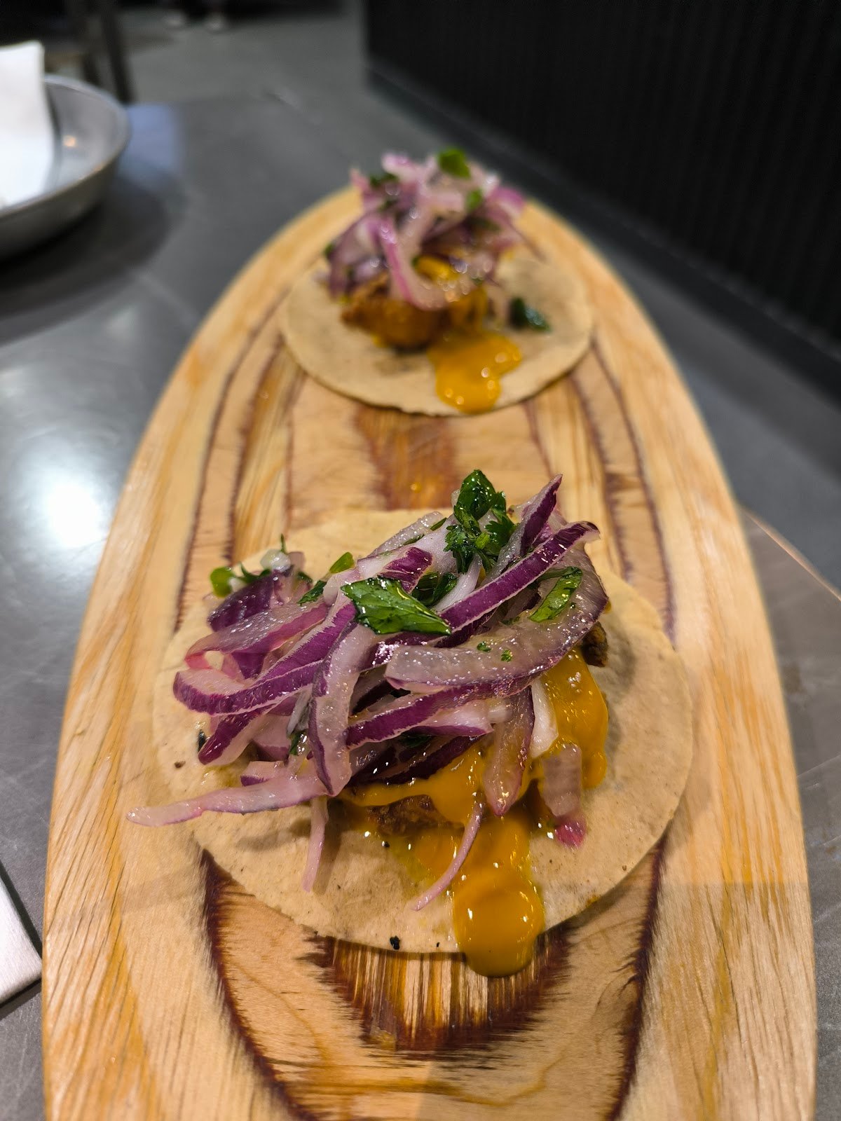 Insurgente crispy chicken tacos