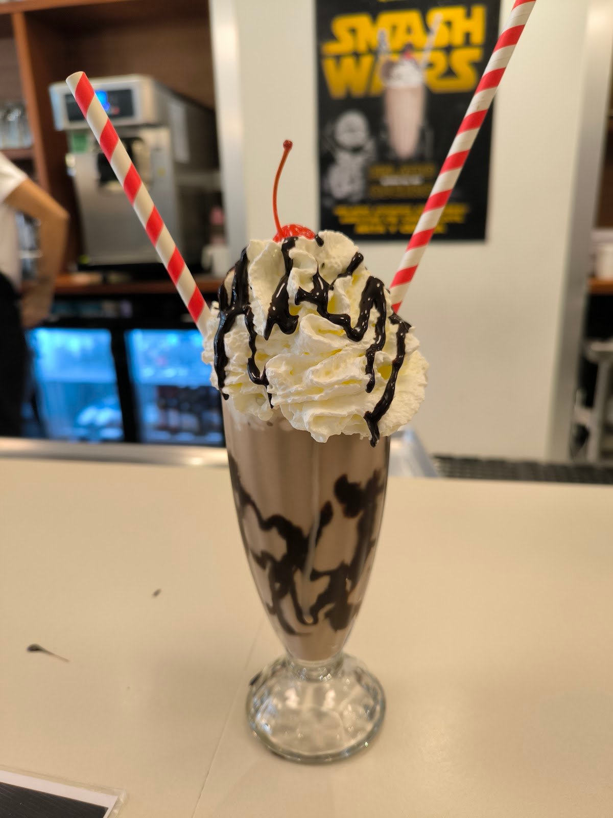 Milwauakee burger - chocolate milkshake