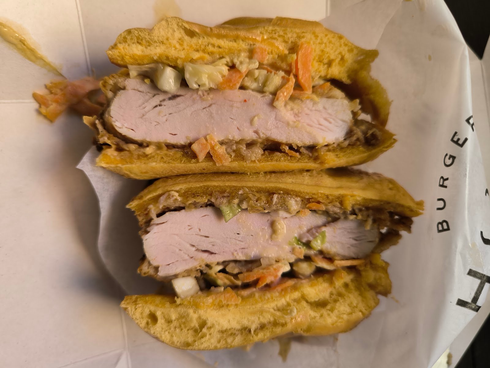 Home Burgers and Shakes - hot chicken burger