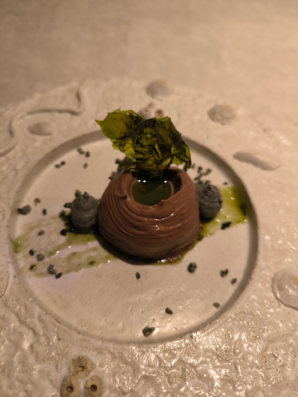 Chocolate and seaweed