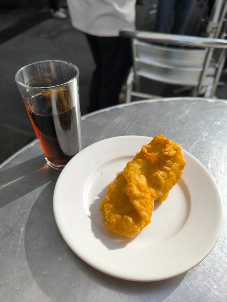 Fried cod and vermouth at Casa Labra
