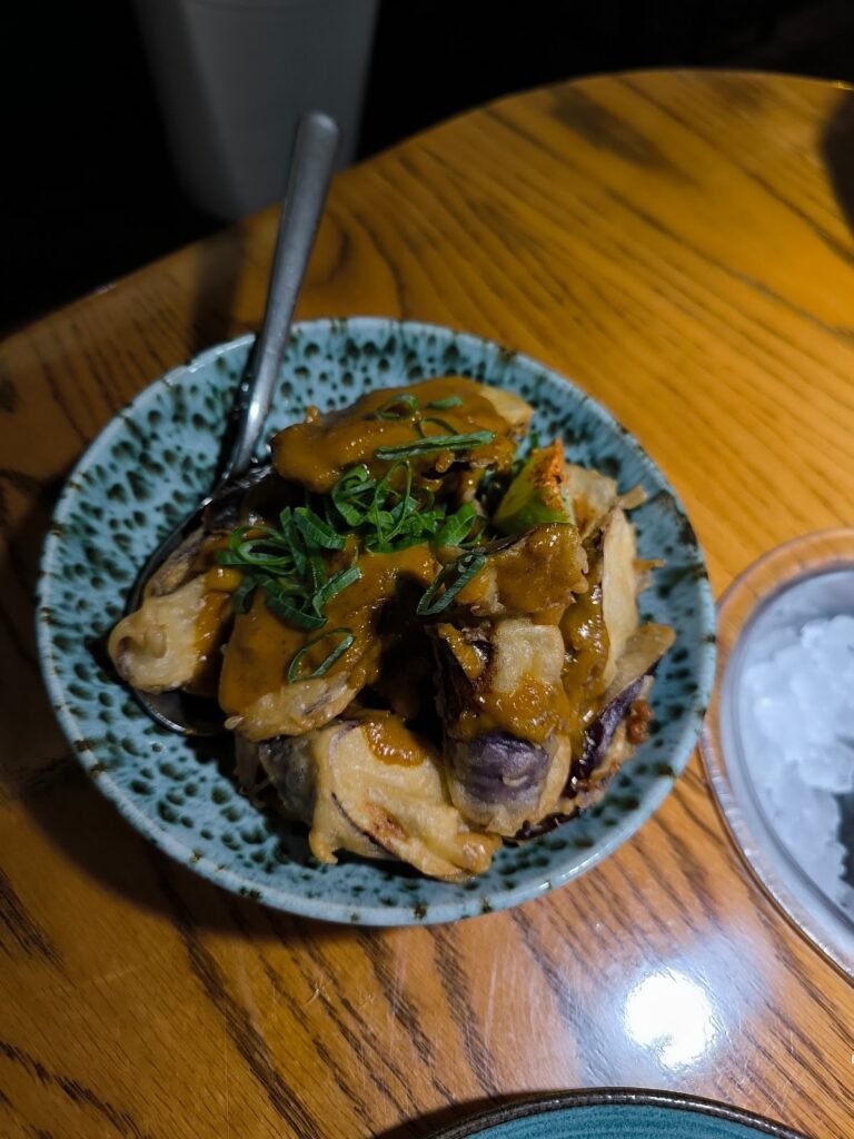 Yakitoro - tempura aubergine