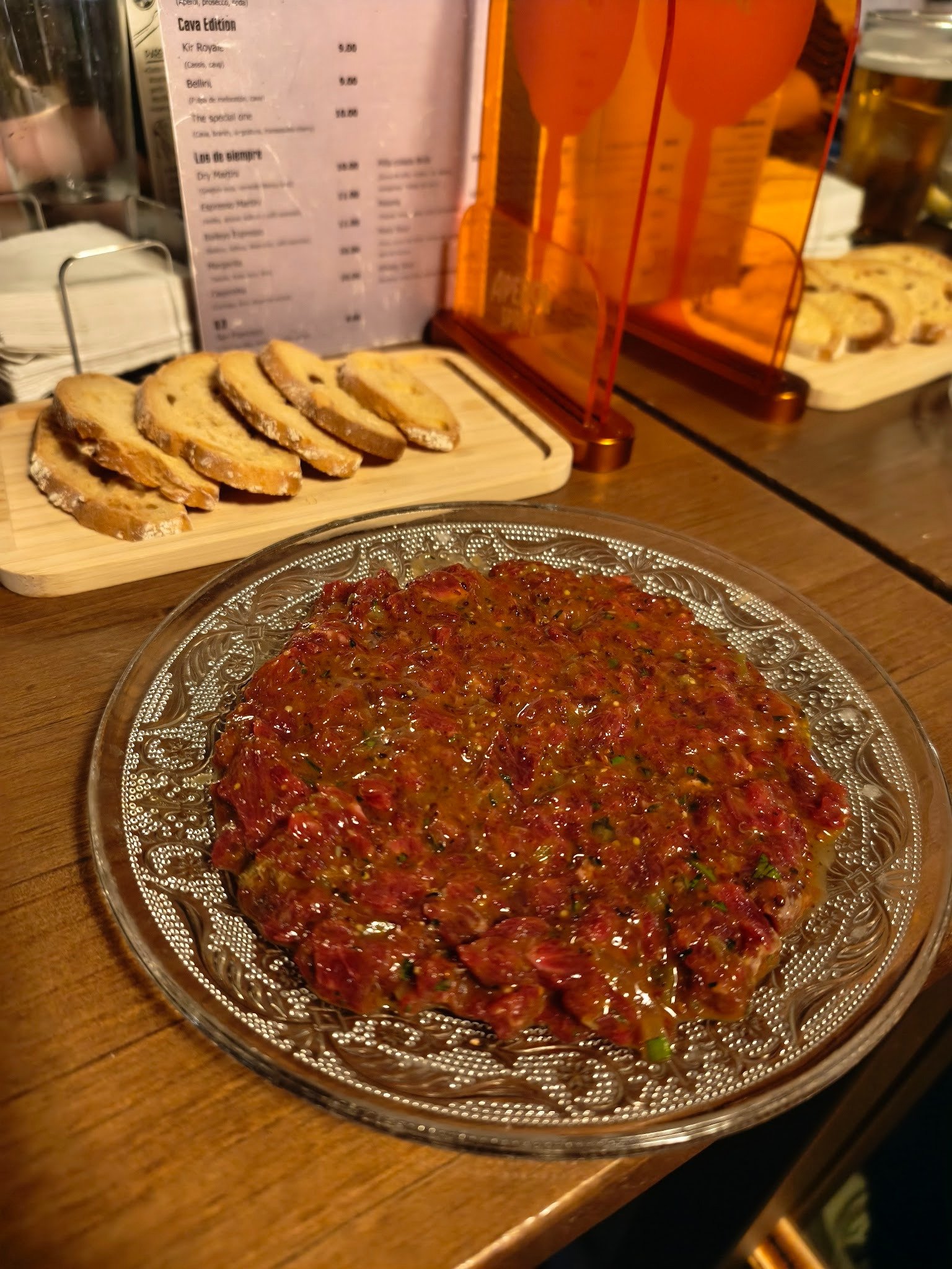 Bokaxankla steak tartare