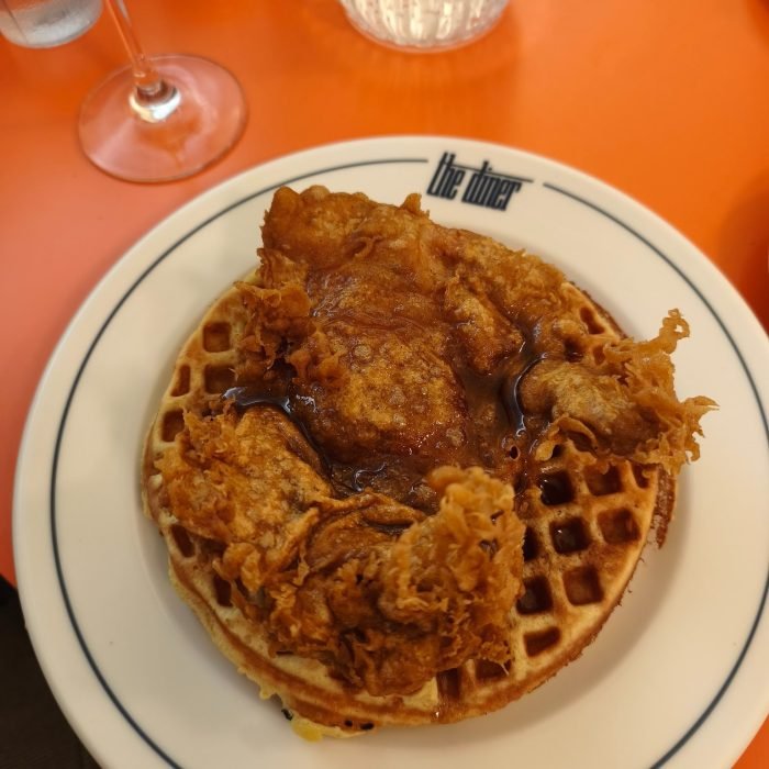 chicken with waffles
