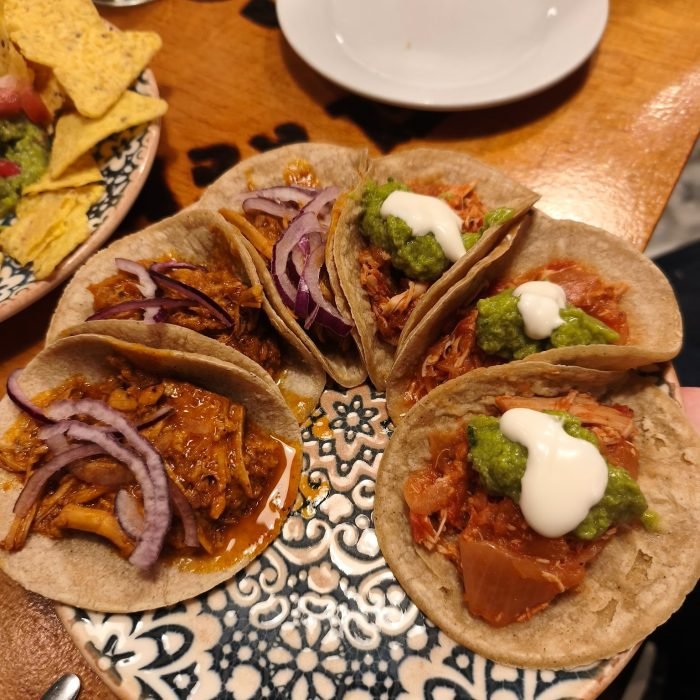Tacos cocinita pibil and tinga de pollo Tacos cocinita pibil and tinga de pollo