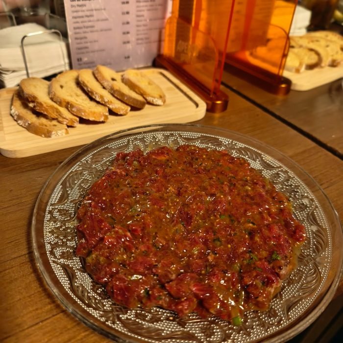 Bokaxankla steak tartare